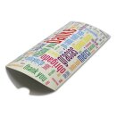 Kissenverpackung (weiß) Danke Größe (L x B x H) ca. 21,5 x 11,5 x 3 cm