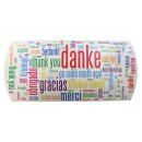 Kissenverpackung (weiß) Danke Größe (L x B x H) ca. 21,5 x 11,5 x 3 cm