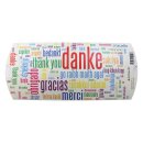 Kissenverpackung (weiß) Danke Größe (L x B x H) ca. 21,5 x 11,5 x 3 cm