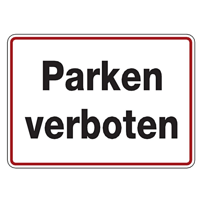 Schild Privatgrundstück Parken verboten!Alu 250 x 350 mm 