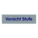 Türhinweisschild "Vorsicht Stufe"...