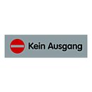 Türhinweisschild "Kein Ausgang" mit Symbol...