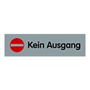 Türhinweisschild "Kein Ausgang" mit Symbol...