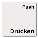 Schild "Drücken Push" Aluminium...