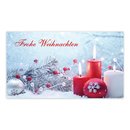 Weihnachtsaufkleber eckig "Frohe Weihnachten"...