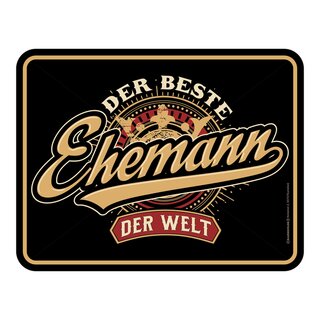 Blechschild mit Motiv/Spruch "Beste Ehemann der Welt"