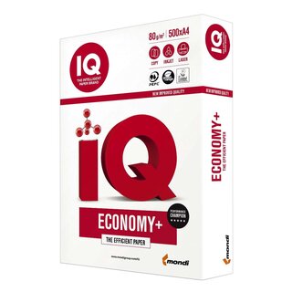 Mondi IQ ECONOMY+ - A4, 80 g/qm, weiß, 500 Blatt