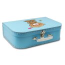 Kinderkoffer 40 cm blau mit Bär