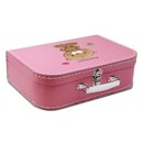 Kinderkoffer 40 cm pink mit Bär und Wunschname