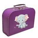 Kinderkoffer violett mit Elefant