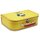 Kinderkoffer 25 cm gelb mit Eule, Federn und Wunschtext