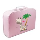 Kinderkoffer 25 cm rosa mit Giraffe