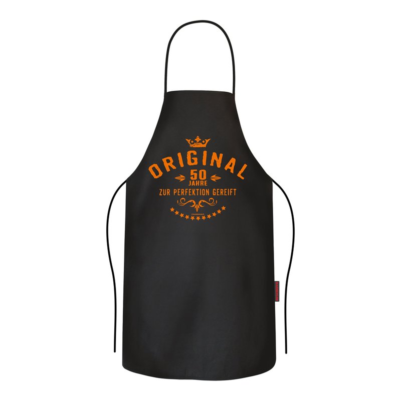 RAHMENLOS Grillschürze '5 Sterne Griller' – 70x100 Cm, Schwarz, 100% Baumwolle
