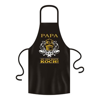 Grillschürze schwarz "Papa bester Koch"