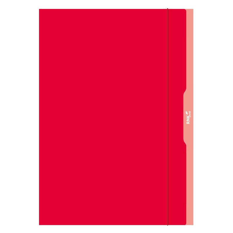 EXXO Eckspanner A4 – Gummizugmappe Aus PP-Kunststoff Mit 3 Klappen, Rot (310 X 245 Mm)