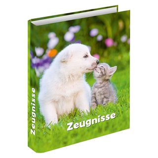 Zeugnisringbuch "Hund & Katze" für DIN A4