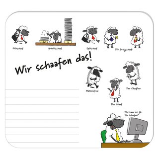 Mousepad - Block "Wir schaafen das!"