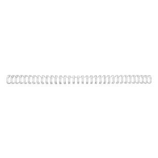 GBC Drahtbinderücken - A4, Nr.6, 9,5mm/85 Blatt, 100 Stück, silber RG810697