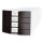 HAN Schubladenbox IMPULS - A4/C4, 4 geschlossene Schubladen, weiß/schwarz 1012-32