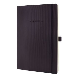 Sigel® Modisch Notizbuch CONCEPTUM® - ca. A4, punktkariert, 194 Seiten, schwarz, Softcover CO308