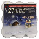 Pyramidenteelichte 27 Stück pro Packung mit...