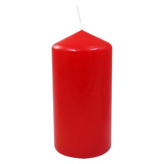 Stumpenkerze rot, (Ø x H) ca. 60 x 120 mm einzeln in Folie