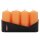 4er Tray Stumpenkerzen peach Größe (Ø x H): ca. 40 x 90 mm