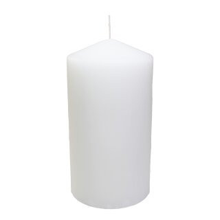 12er Pack Stumpenkerze weiß, (Ø x H) ca. 80 x 150 mm, 12 Stück