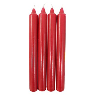 12er Pack Tafelkerzen antikrot, ca. 21 x 195 mm (12 x 4 Stück)