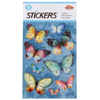 Sticker Schmetterling 3D (9er Set)