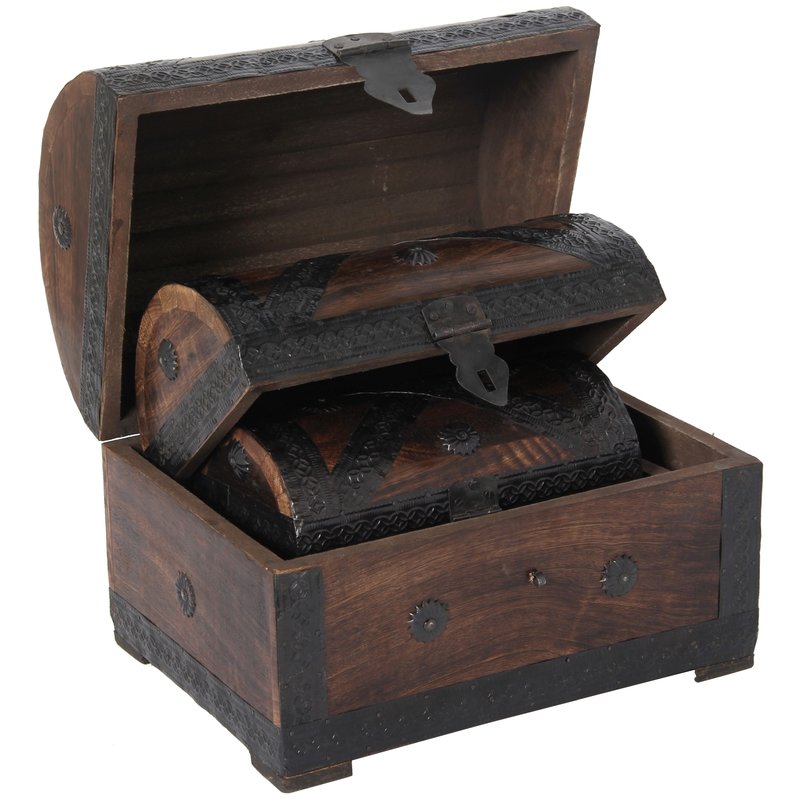 Piraten-Schatztruhe 28 cm mit Vorhängeschloss, 27,49