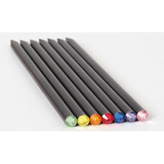 Bleistift schwarz mit Stein