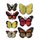 Sticker Glitzer-Schmetterling 3D (7er Set) sortiert