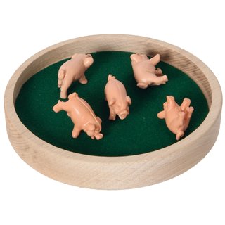 Bierdeckelspiel Schweine-Würfeln