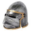 Ritterhelm Royal silber mit spitzem Visier