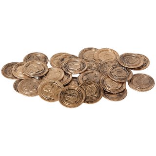 Goldmünzen (30St) in Netz