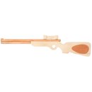 Holzgewehr mit Zielfernrohr, natur
