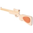 Holzgewehr mit Zielfernrohr, natur