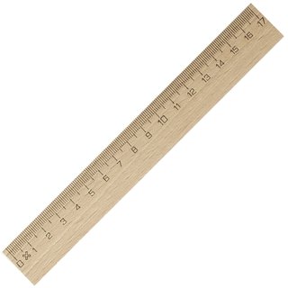Lineal 17 cm Holz