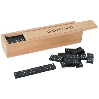 Domino im Holzkasten 55 Steine