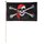 Piraten-Stockflagge 30 x 40 cm