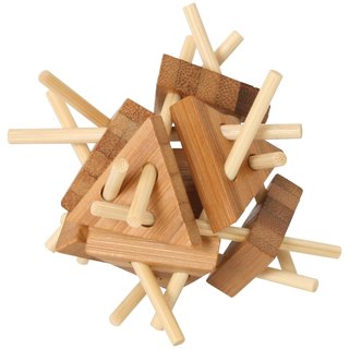 Bambus-Puzzle Dreiecke