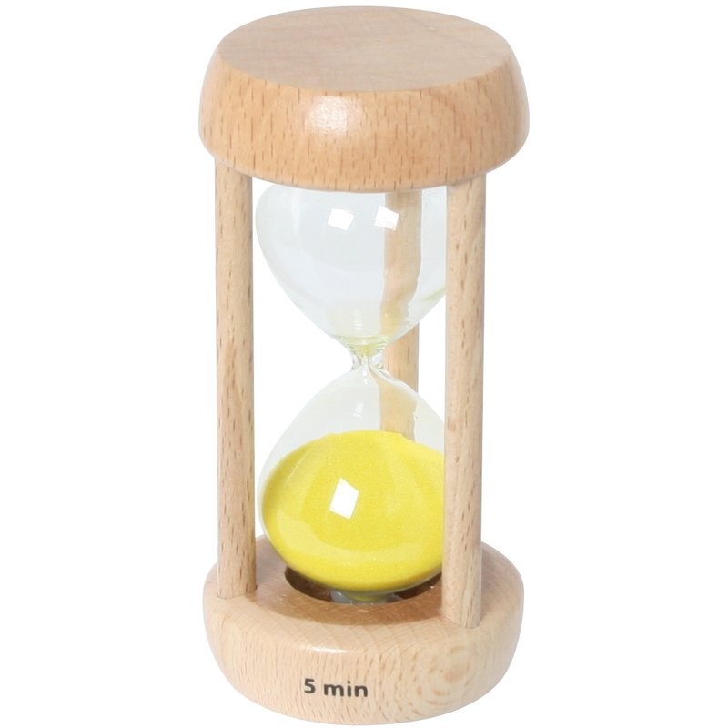EQLEF Sanduhr – 16 Cm Groß, 5-Minuten-Laufzeit, Blau, Aus Acryl & Glas