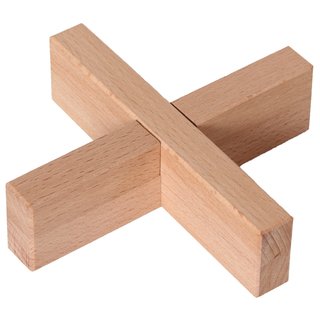 Drehkreuz einfach braun aus Holz