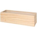 Holzbox mit Glasdeckel 36x11x11cm