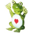 Glas-Frosch mit Herz