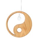 Holzhänger Yin Yang mit Kristall