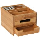 Schreibtischbox M Bambus/Alu