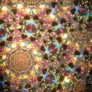 Kaleidoskop mit Zauberstab Katzen/Schmetterlinge