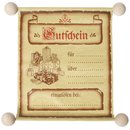 Gutscheinrolle neutral mittel